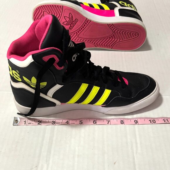 Adidas Womens Extaball Black/Pink Sneaker - Picture 6 of 8
